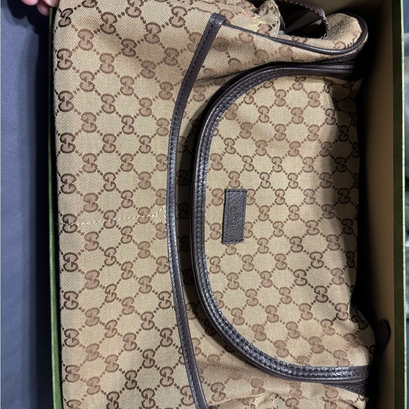 Gucci Beige and Brown Monogram Baby Bag
